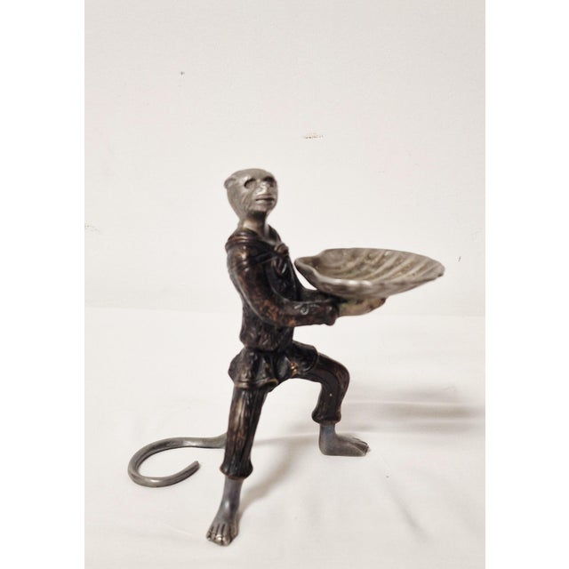 Monkey Butler Candleholders in Bronze, 1890s, Set of 2 For Sale - Image 6 of 15