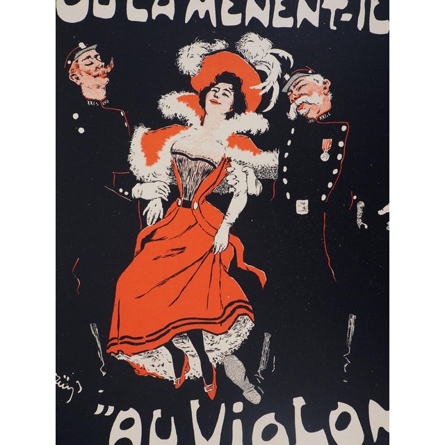 Jules Alexandre Grün, Café Riche, 1897, Original Lithograph For Sale - Image 3 of 10