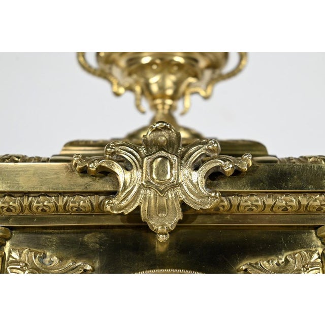 Metal Antique Fireplace Trim, Set of 3 For Sale - Image 7 of 18