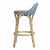 2020s Tobias 24.5 in. Seat Height Outdoor Rattan and Metal Low Back Counter Stool, Baby Blue/ Natural Rattan Frame For Sale - Image 5 of 8