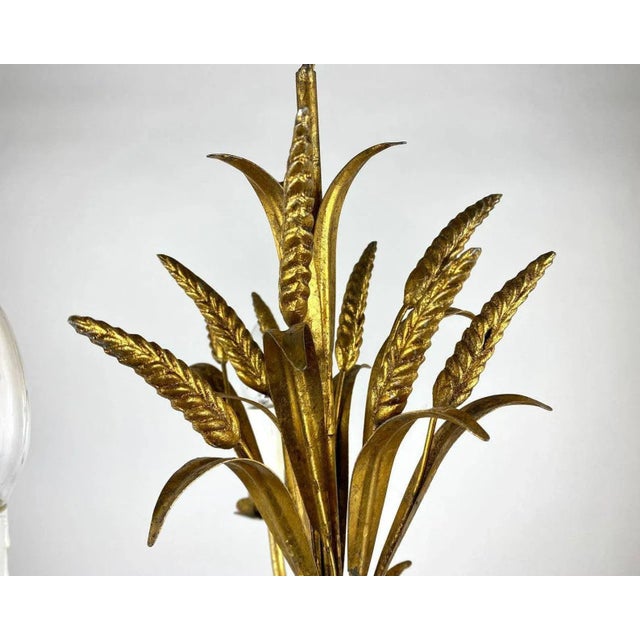 1960s Vintage Italian Chandelier Ears of Wheat, Italy, 1960s For Sale - Image 5 of 11