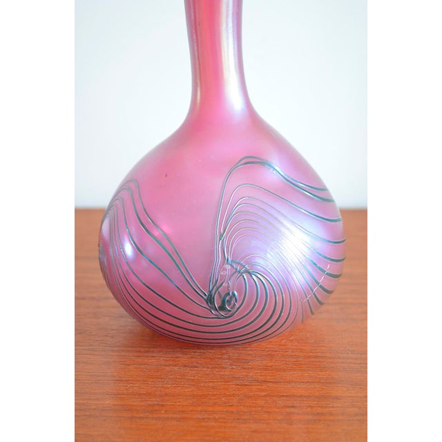 Art Nouveau Studio Glass Vase, 1980s For Sale - Image 14 of 17