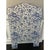2010s Blue & White Custom Chinoiserie Upholstered Twin Headboard For Sale - Image 5 of 6
