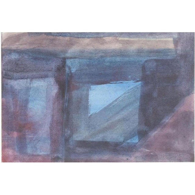 Helge Christiansen, Abstract Composition, 1960s, Watercolour on Paper For Sale - Image 6 of 6