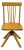 Early 20th Century Mission Arts & Crafts Oak Wood Small Child’s School Desk Chair For Sale