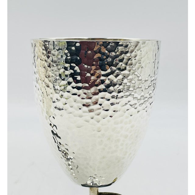 1980s Emilia Castillo Parrot Goblets for Los Castillo, Mexican Modern Silver - a Pair For Sale - Image 12 of 13