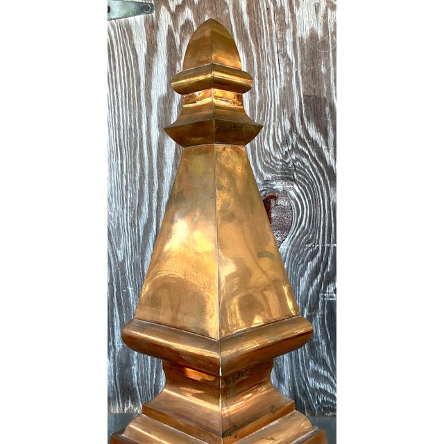 Vintage Boho Copper Spire For Sale - Image 4 of 6