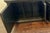 Vintage Black Oak Wood Sideboard Buffet, 6-Door Raised Panel Freestanding Cabinet For Sale - Image 4 of 8