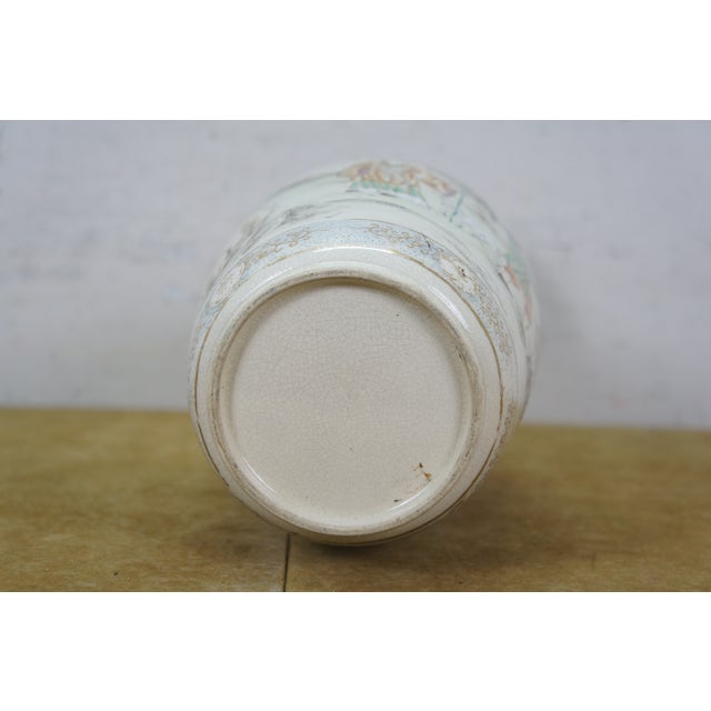 Antique 19th Century Chinese Qianjiang Porcelain Mantel Vase Urn 12" For Sale - Image 13 of 16