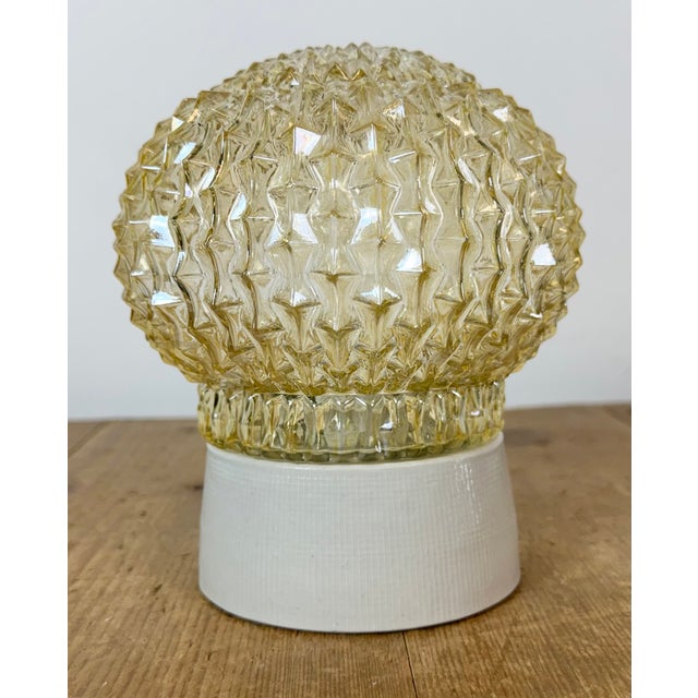 Vintage White Porcelain Ceiling Light, 1970s For Sale - Image 4 of 14