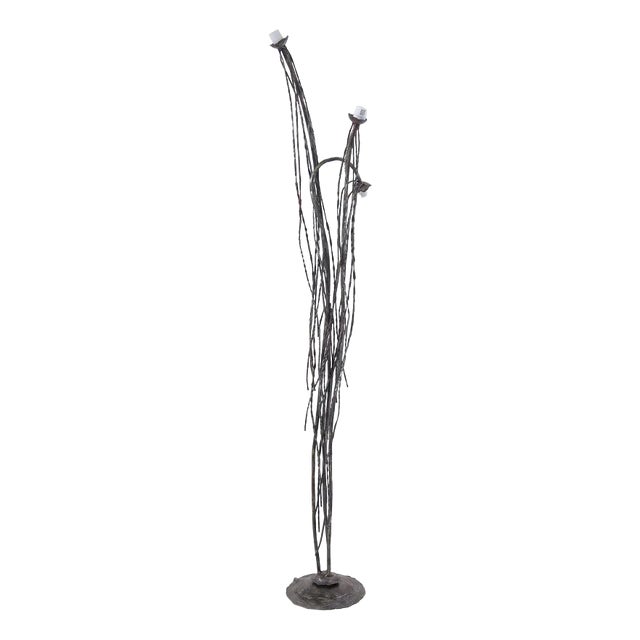 Brutalist Floor Lamp by Salvino Marsura, 1970s For Sale