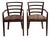 Late 20th Century Pair of KnollStudio Mid Century Modern Wood Armchairs For Sale