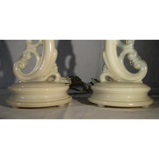 Art Deco Art Deco Glass Desk Lamps 1938 - A Pair of 2 For Sale - Image 3 of 8