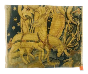Italian Hand Woven Wool Tapestry Fragment