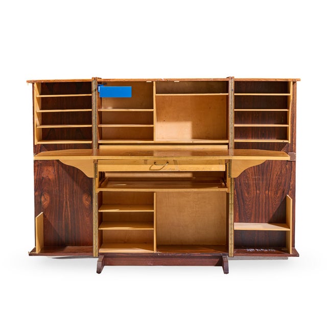 Mummenthaler & Meier Mid Century Rosewood Magic Box Hideaway Desk For Sale - Image 9 of 13