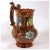 Mid 19th Century English Staffordshire Enamelled Copper Luster Dog-Handle Pitcher For Sale - Image 5 of 13