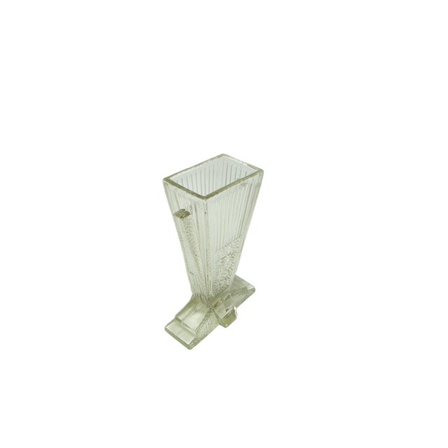 Art Deco Napkin Holder from Hortensja Glassworks, 1930s For Sale - Image 3 of 6