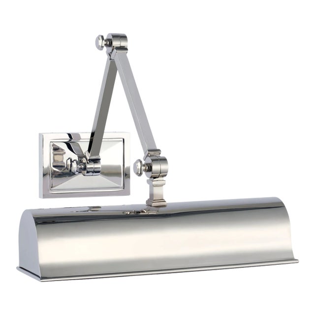 Alexa Hampton for Visual Comfort Signature Jane 12" Double Library Light in Polished Nickel For Sale