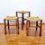 Mid-Century Rustic Wood and Cane Stools, Italy, 1960s, Set of 3 For Sale - Image 11 of 11