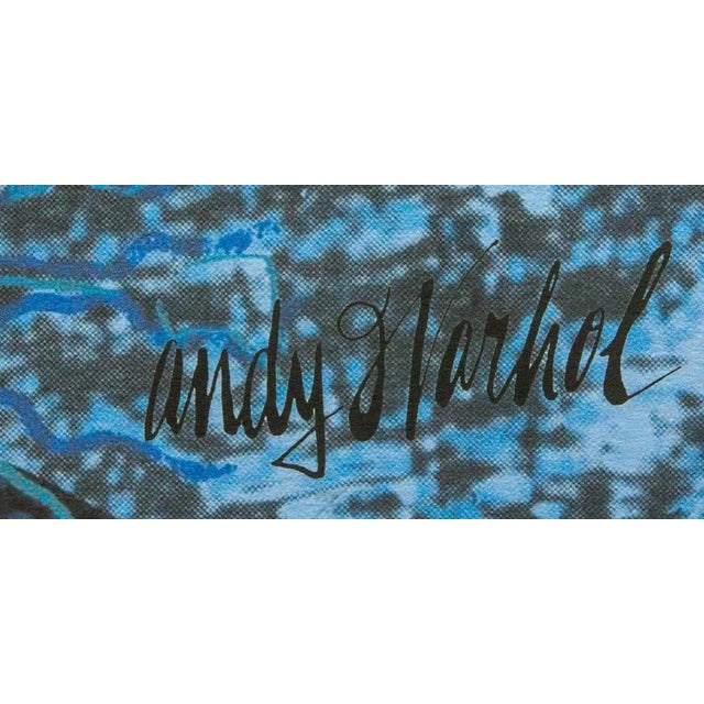 1986 Carnegie Museum of Art Andy Warhol "Moonwalk" Lithograph Portrait signed numbered print, stamp authenticated by the...