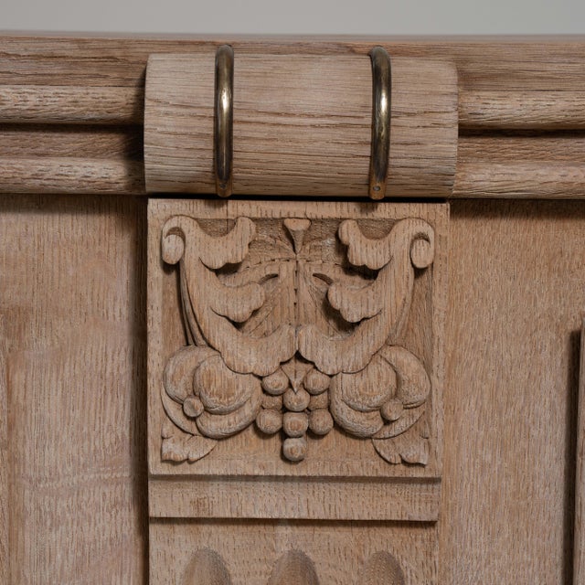 Tan French 1940s Oak Buffet, Antique, France, Circa 1940 For Sale - Image 8 of 14