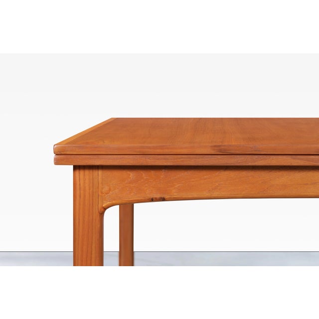 Wood Scandinavian Modern Expanding Teak Dining Table by Folke Ohlsson for Dux For Sale - Image 7 of 12