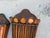 Vintage Sculptural Rattan and Bamboo Wall Pockets, a Coordinated Pair For Sale - Image 4 of 11