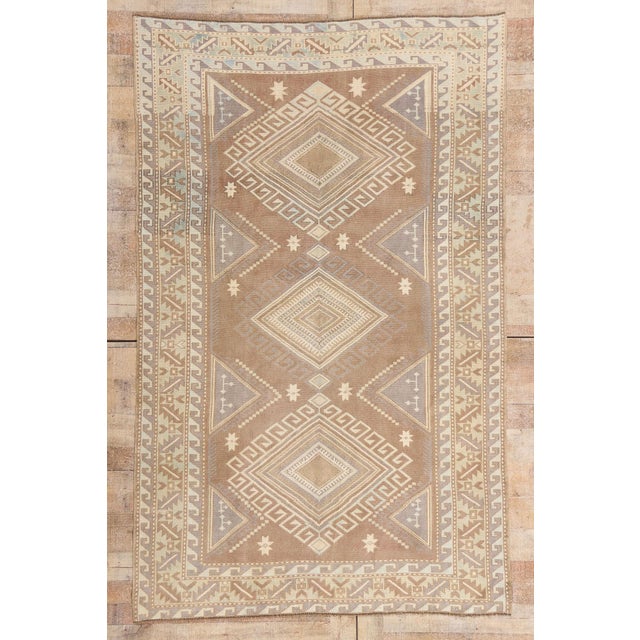 Vintage Turkish Kars Rug, 05'00 X 07'11 For Sale - Image 10 of 10