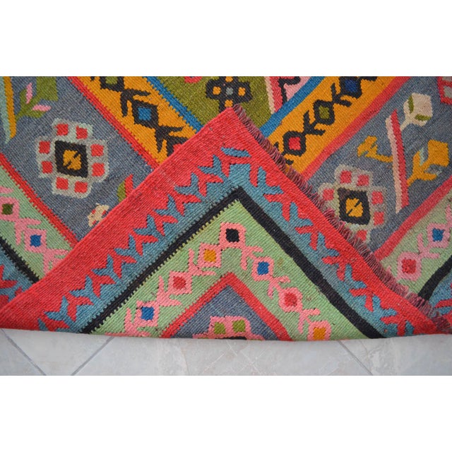 1930s Antique Oushak Rug Turkish Hand Woven Oversized Area Rug - 9′10″ × 12′10″ For Sale - Image 16 of 18