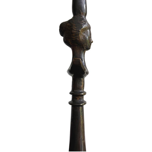 Late 20th Century Cast Iron Lamp After Giacometti For Sale In Austin - Image 6 of 13