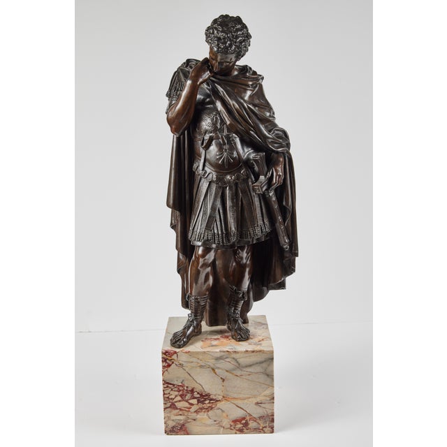 1910s Large, Cast Bronze Roman Figures, circa 1910 - A Pair For Sale - Image 5 of 12