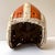 Own a piece of football history with this vintage 1940s MacGregor H612 leather helmet, featuring a classic suspension...