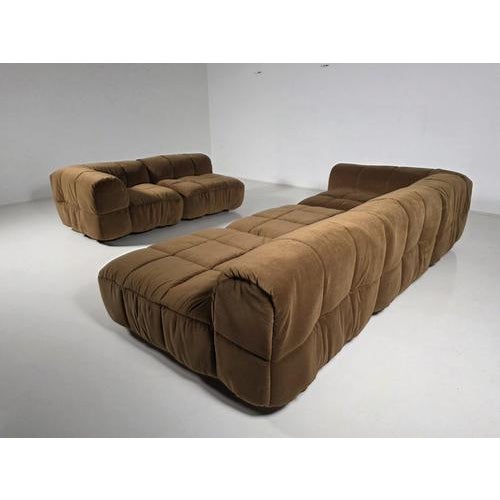 Strips 5-piece modular sofa by cini boeri for arflex, italy, 1970s an iconic modular design by cini boeri, defined by its...