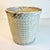 Wood Mid-Century Boho Chic Coastal White Washed Almond Painted Wicker Wastebasket. For Sale - Image 7 of 11