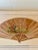 Antique 18th C Handpainted Rice Paper Scenic Fan in Lucite Hanging Case For Sale - Image 9 of 9