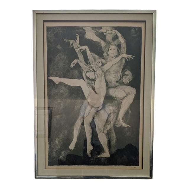 A rare Artist Proof mezzotint of "Dance" by listed artist and Villa Romana Prize winner, G.H. Rothe (German, 1935-2007)....