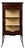 Antique Edwardian Mahogany and Satinwood Inlaid Glazed Display Cabinet Vitrine, 1890s For Sale