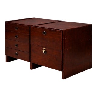 Geraldo De Barros Brazilian Modern Office Cabinet in Rosewood, Hobjeto, 1970s(Sold Individually) For Sale