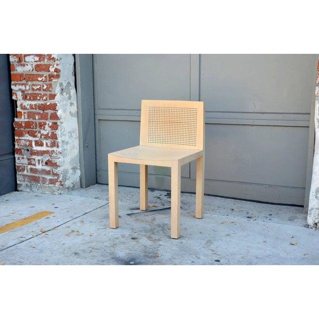 1980s Vintage Minimalistic Beechwood Side Chairs- A Pair For Sale - Image 4 of 7