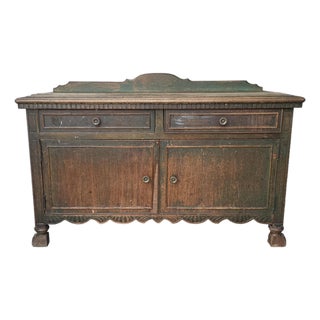 Antique Rustic European Wabi Sabi Cabinet For Sale