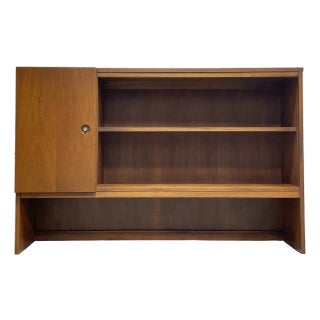 Mid Century Modern Walnut Danish Bookcase / Vintage Hutch, C. 1960's For Sale
