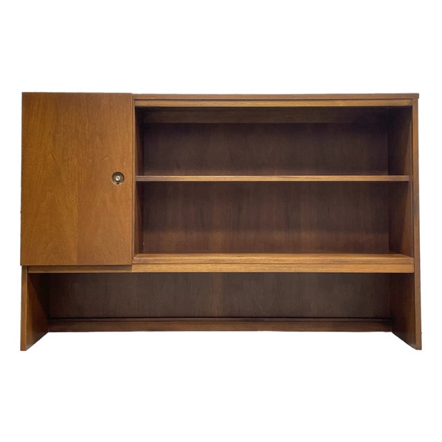Mid Century Modern Walnut Danish Bookcase / Vintage Hutch, C. 1960's For Sale
