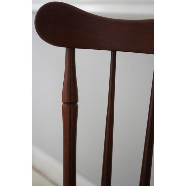 Set of 4 Frederick Duckloe Cherry Windsor Dining Chairs For Sale - Image 15 of 18