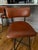 These are the West Elm Slope Leather Swivel Counter Stools (or Bar Stools, depending on height) in Cognac top-grain...
