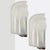 Art Deco Style Milk Glass Shell Wall Lights, 1970, Set of 2 For Sale - Image 3 of 13
