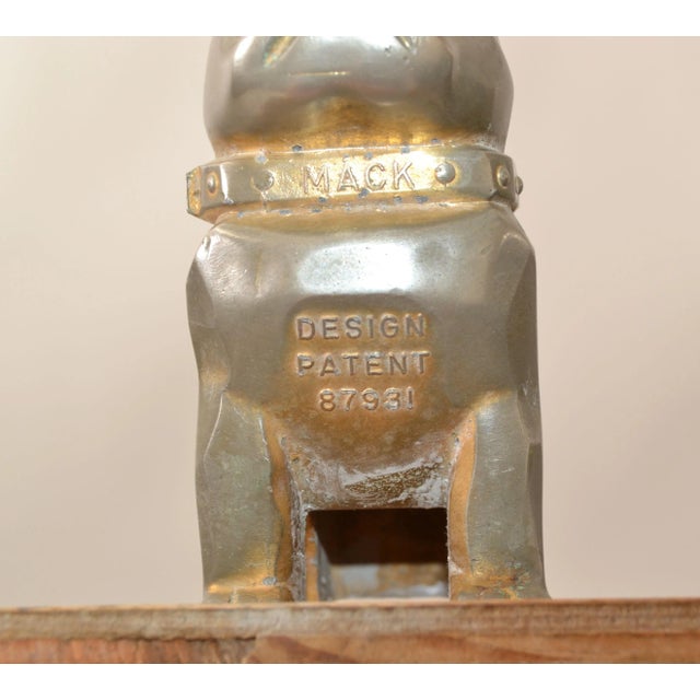 Vintage Design Patent Mack Trucks Bull Dog Figurine, Statue, Animal Sculpture For Sale - Image 11 of 13