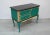 1960s Chippendal Chest of Drawers Console Table in Turquoise Green + Sahara-Yellow, 1960s For Sale - Image 5 of 7