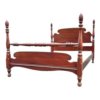 1940s Pinneaple Semi -Posters Full Size Bed Frame For Sale