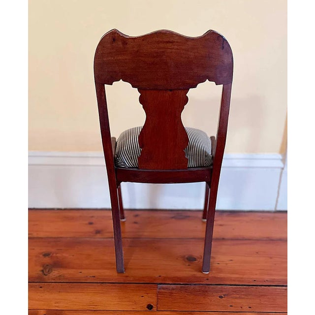 Brown Mahogany Chairs Antique Empire - Set of 2 For Sale - Image 8 of 9