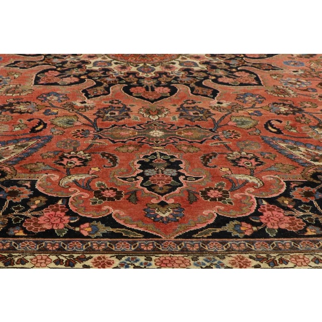 Vintage Persian Mashhad Rug - 09'10 x 13'04 For Sale - Image 4 of 10